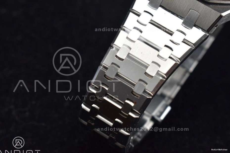 Bracelet Oak 445 APSF SS 41mm on Blue 15500 Edition Royal Textured Clone A4302 Best Dial SS Lightweight Super 1:1 0804